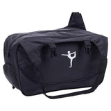 Yoga Mat Bag Large Capacity Sports Backpack Casual Gym Travel Print Backpack - Black