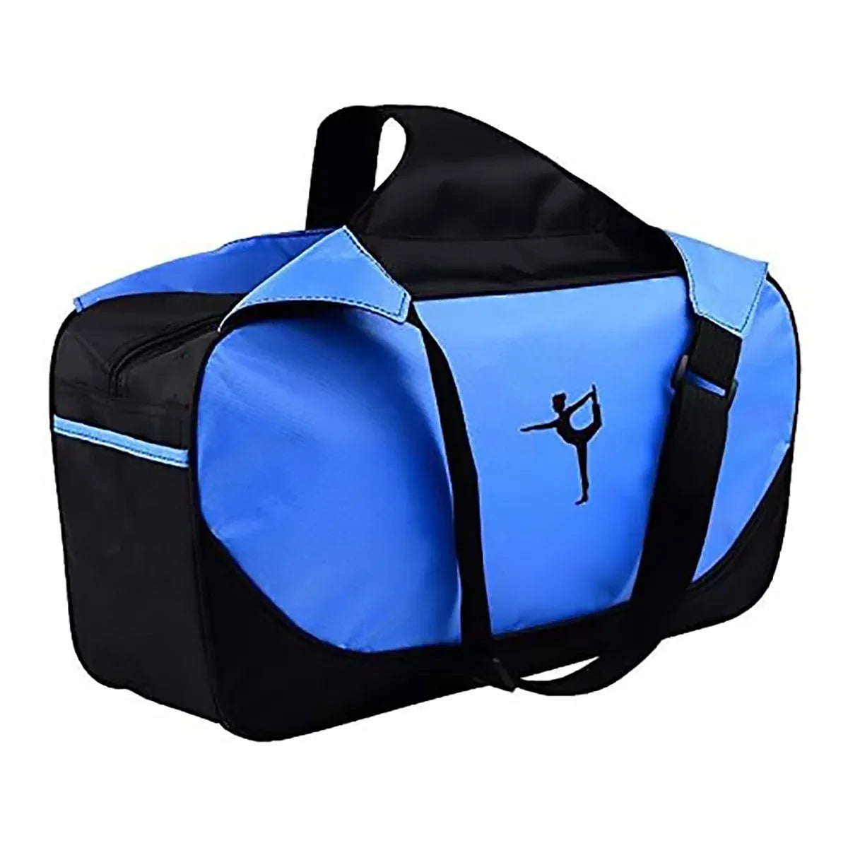 Yoga Mat Bag Large Capacity Sports Backpack Casual Gym Travel Print Backpack - Blue