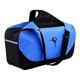 Yoga Mat Bag Large Capacity Sports Backpack Casual Gym Travel Print Backpack - Blue