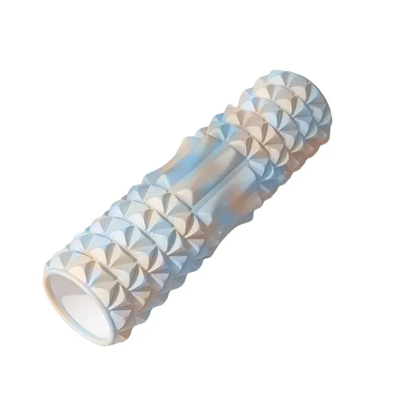 Foam Roller Massage Stick Yoga Fitness Muscle Relaxation Exercise Tool for Home - Blue-White