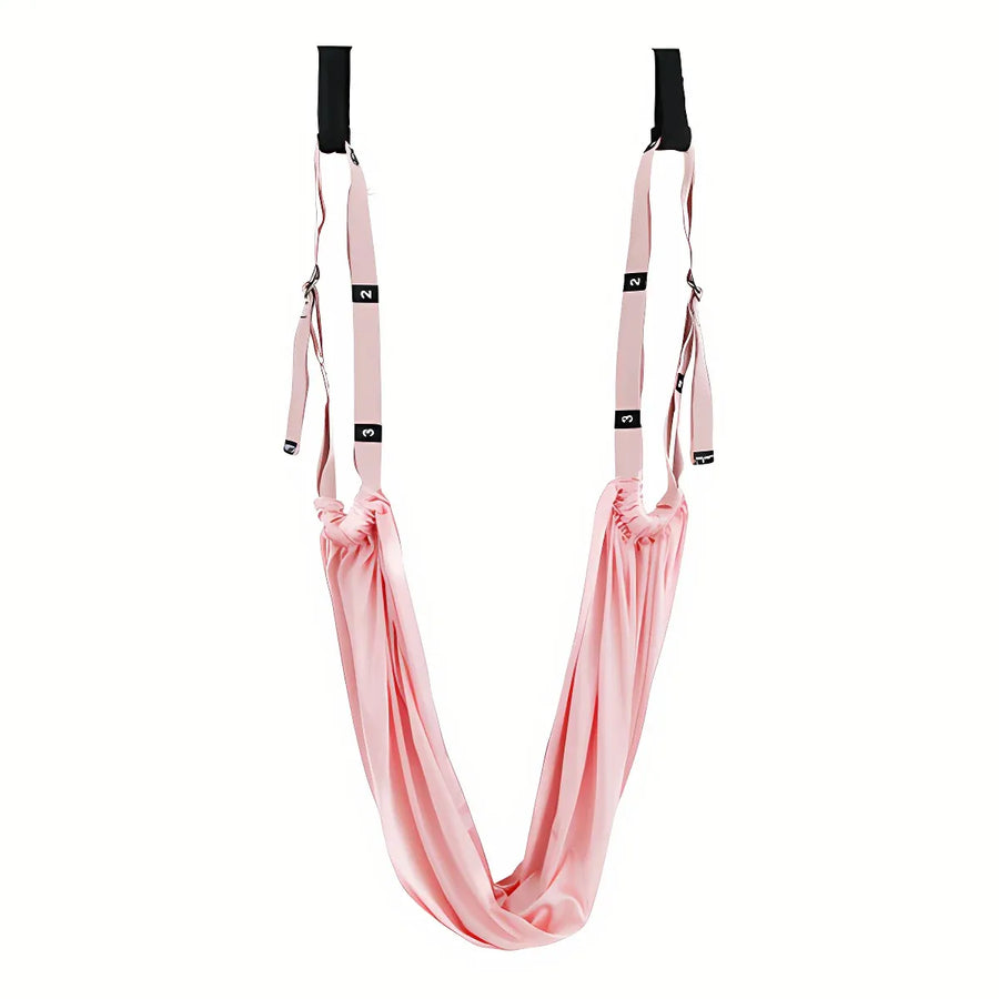 Air Yoga Rope Elastic Stretch Belt Inversion Training Strap Handstand Fitness - Pink