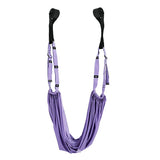 Air Yoga Rope Elastic Stretch Belt Inversion Training Strap Handstand Fitness - Purple