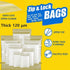 10/100PCS Thick Resealable Ziplock Bags in 12 Sizes Zip Lock Plastic Bags - 14x20cm-100pcs