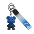 Car Keyring Animal Key Ring Lanyard Bear Keychain Gradient colour Bear Keychain - Blue