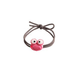 Cartoon Hair Rubber Hair Ring Frog Head Rope Hand Strap Couples Girl Hair Rope - Rose Red