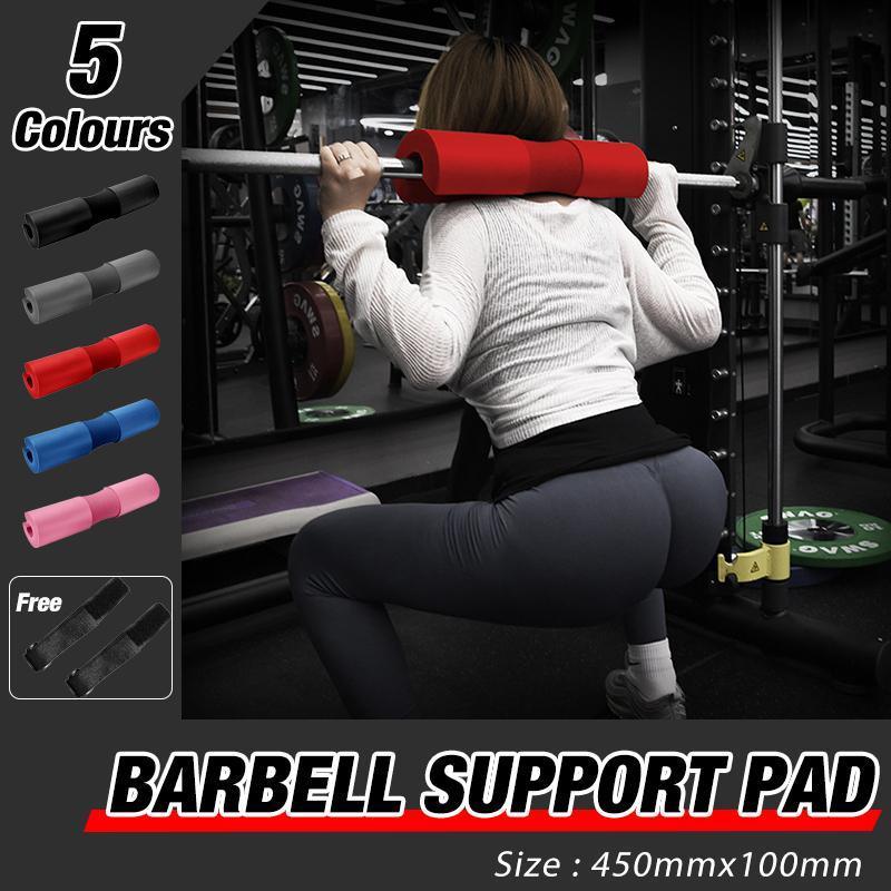 Squat Pad Barbell for Squats Lunges Hip Thrusts Neck Shoulder Protective Support - Blue