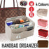 Felt Handbag Organizer Insert with Multiple Pockets for Tote and Purse - Red XL Size
