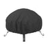 210D Outdoor Round Fire Pit Cover Garden  BBQ Grill Bucket Pritector Waterproof - 122*46cm