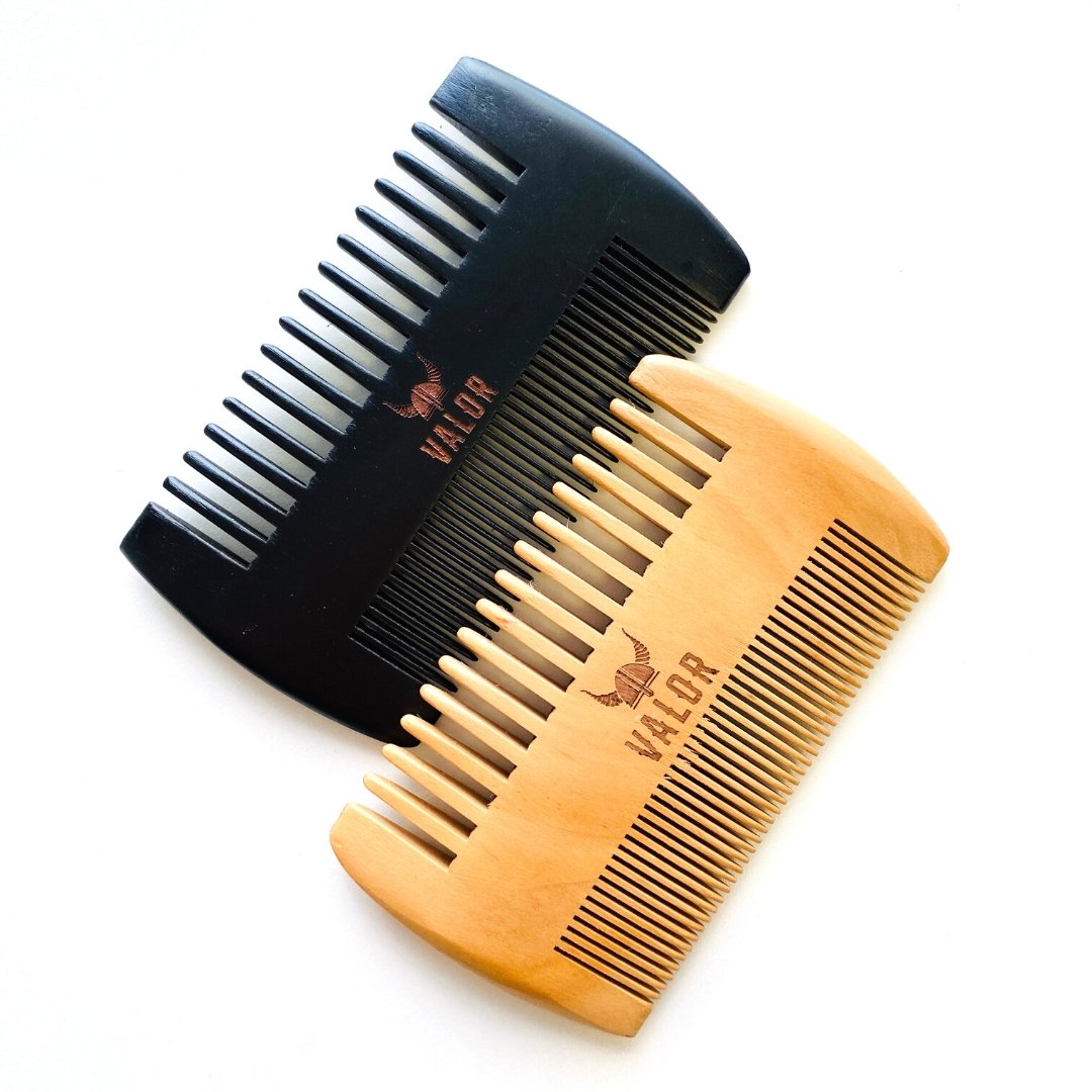 Wooden Beard Comb Black