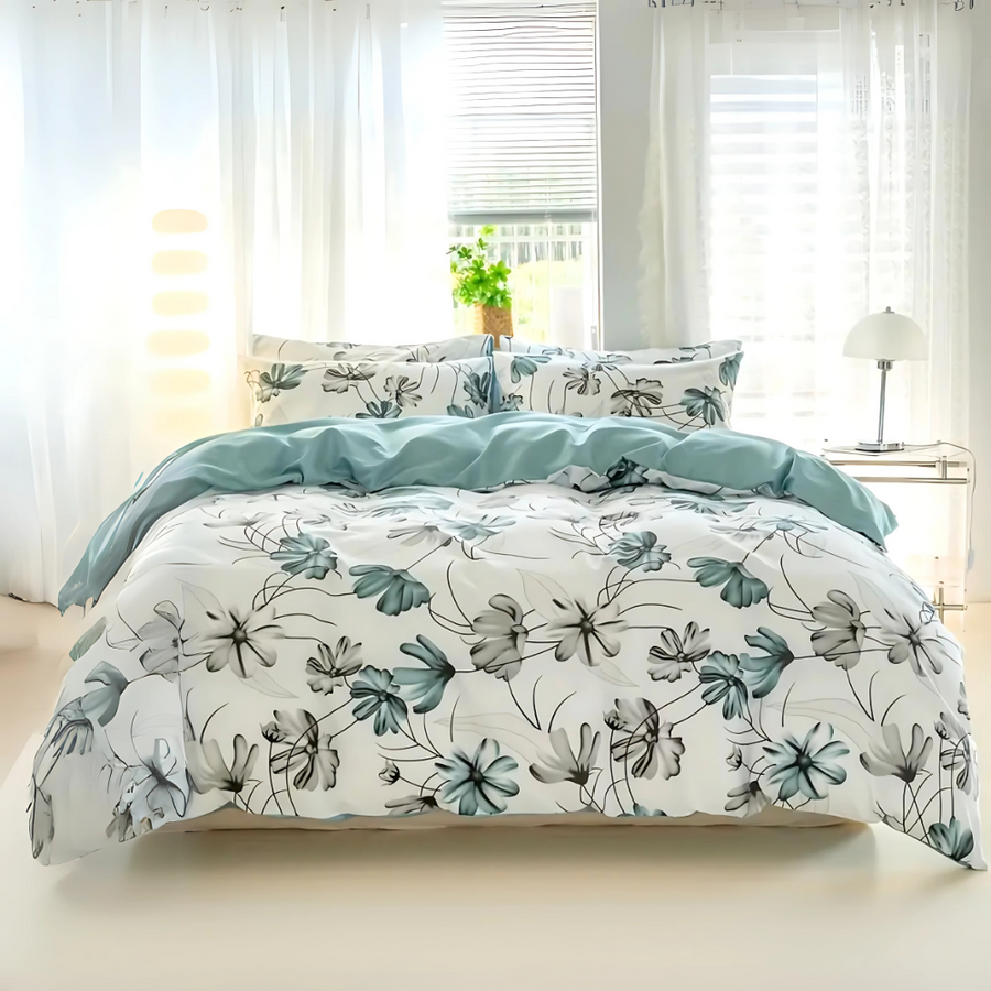 Dreamfields - Floral Mist Quilt Cover Set - (3pcs, King Size)