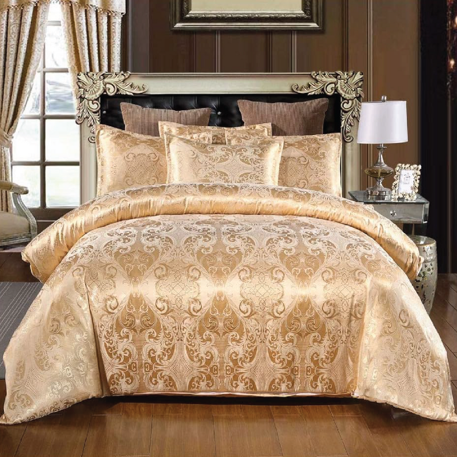 Dreamfields - Golden Royal Quilt Cover Set - (2pcs, Single Size)