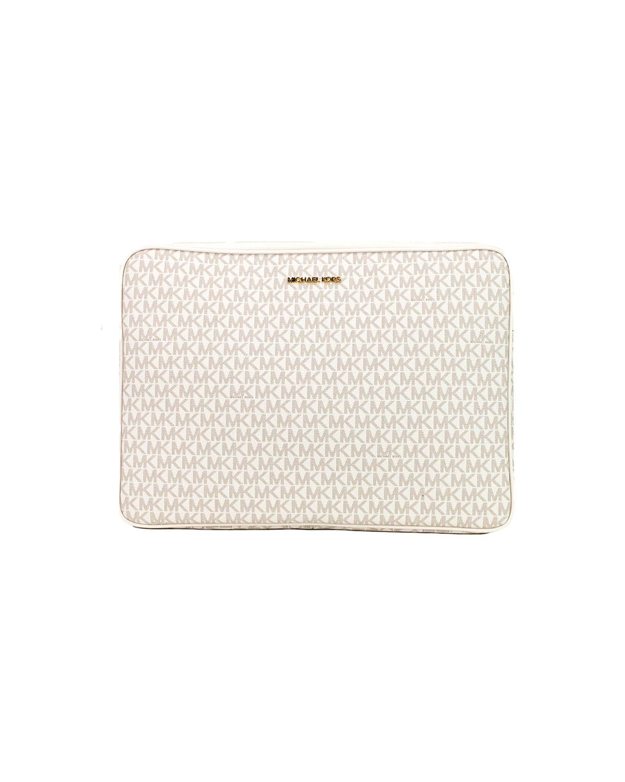 Michael Kors Jet Set Travel Large Signature PVC Laptop Case One Size Women