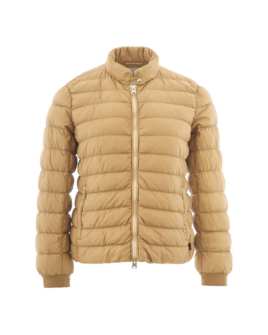 Authentic Woolrich Quilted Jacket with Front Zip Closure 40 IT Women
