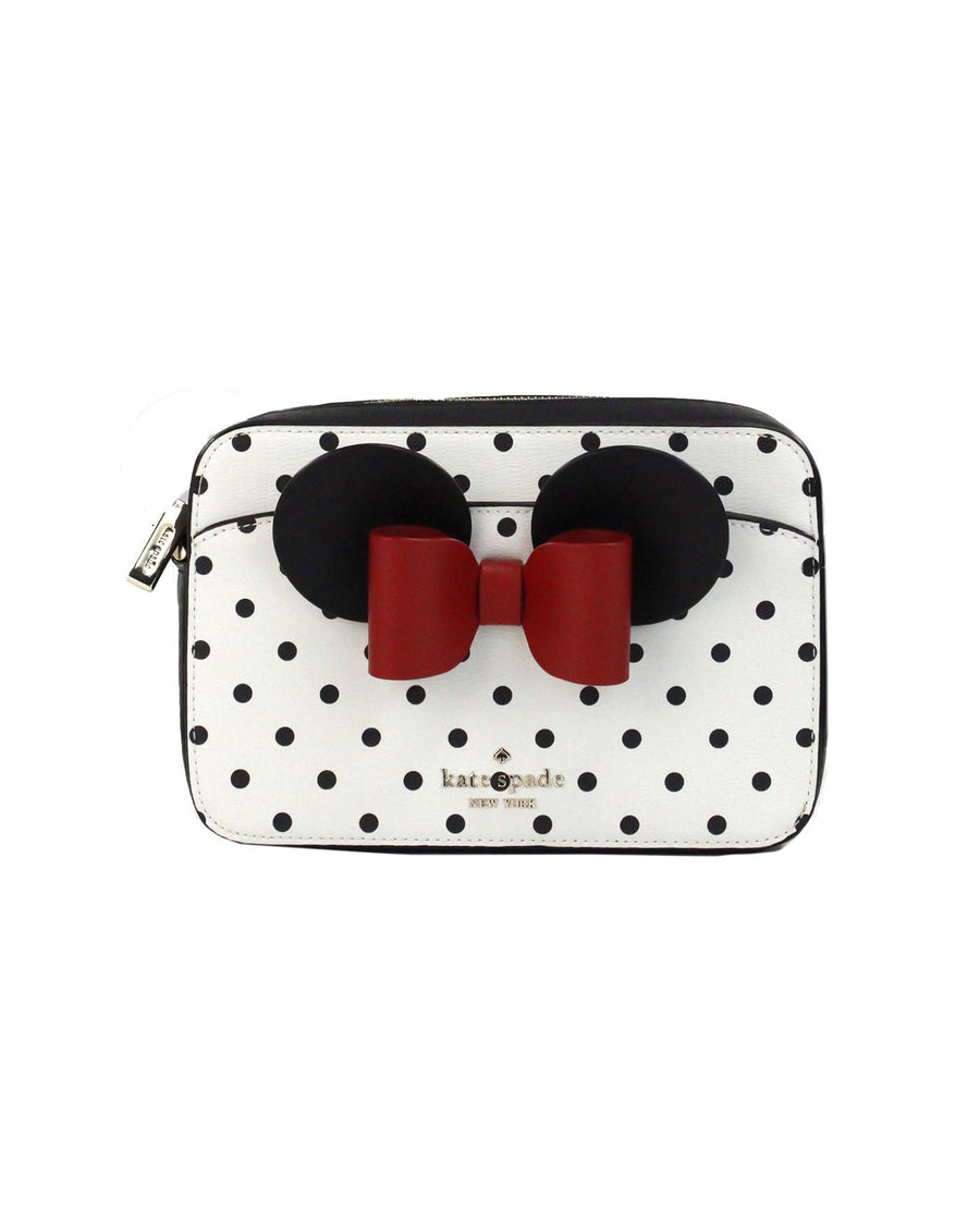 Kate Spade Women's Disney Minnie Mouse Polka Dot Printed PVC Crossbody Camera Bag - One Size