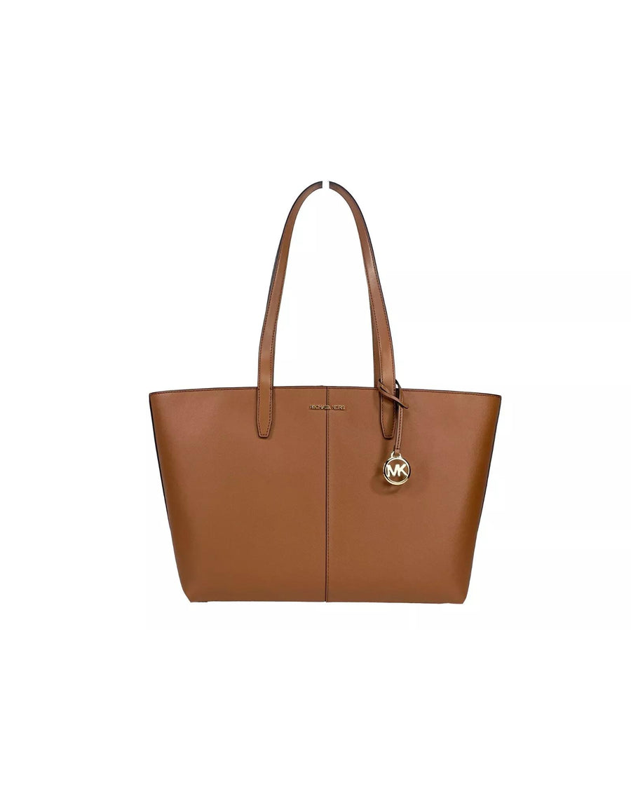Michael Kors Women's Medium Zip Top Tote Carryall Bag Brown - One Size