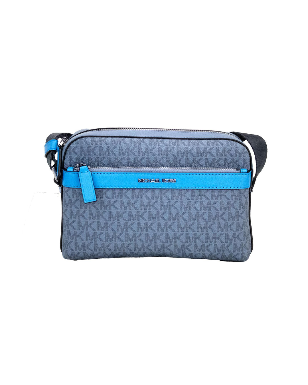 Michael Kors Women's Cooper Small Denim Multi Signature PVC Utility Crossbody Bag
