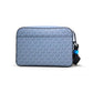 Michael Kors Women's Cooper Small Denim Multi Signature PVC Utility Crossbody Bag