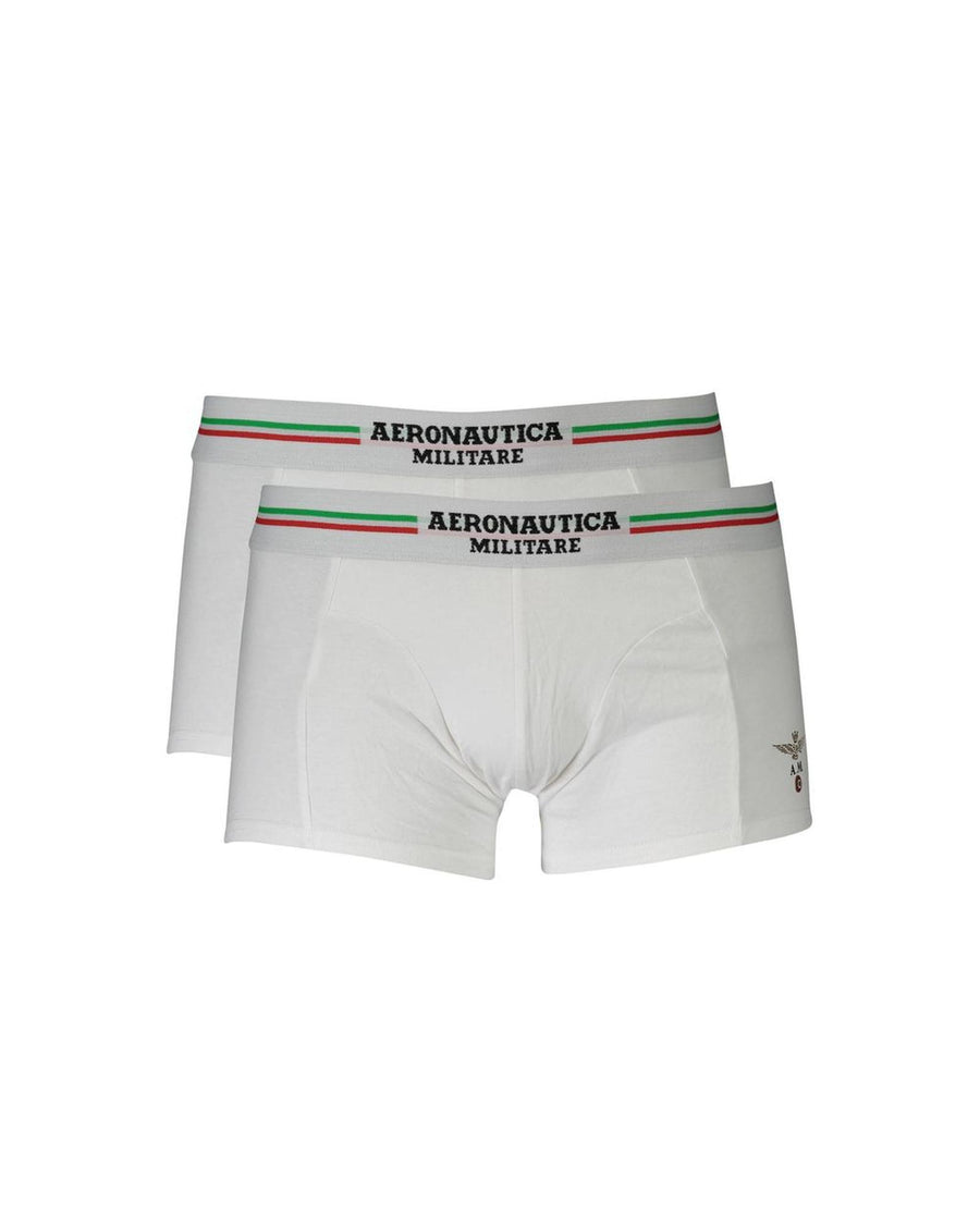 Aeronautica Militare Men's White Cotton Underwear - 2XL