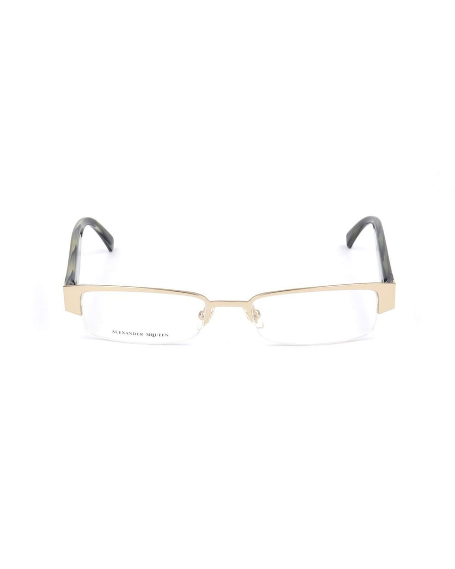 Alexander McQueen Unisex's Gold Metal Frames - One Size