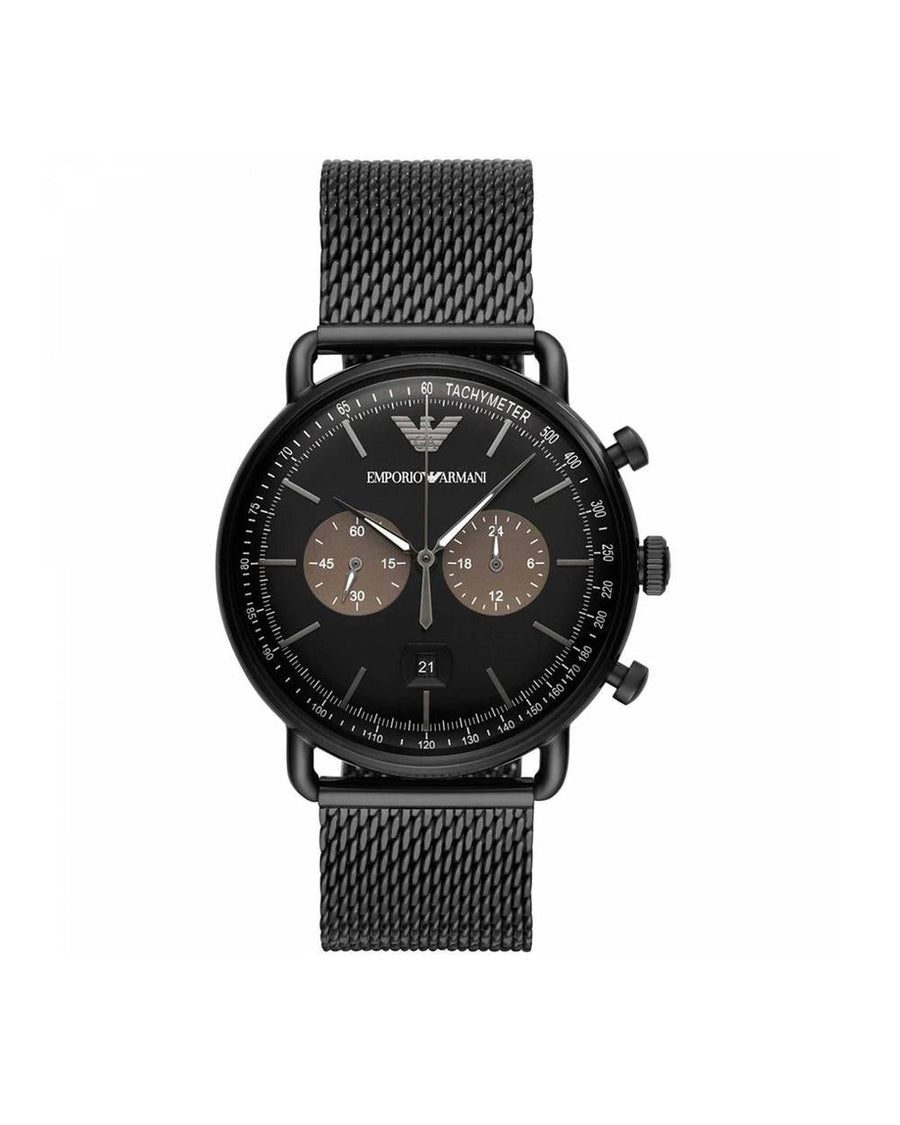 Armani Men's Black Steel Watch - One Size