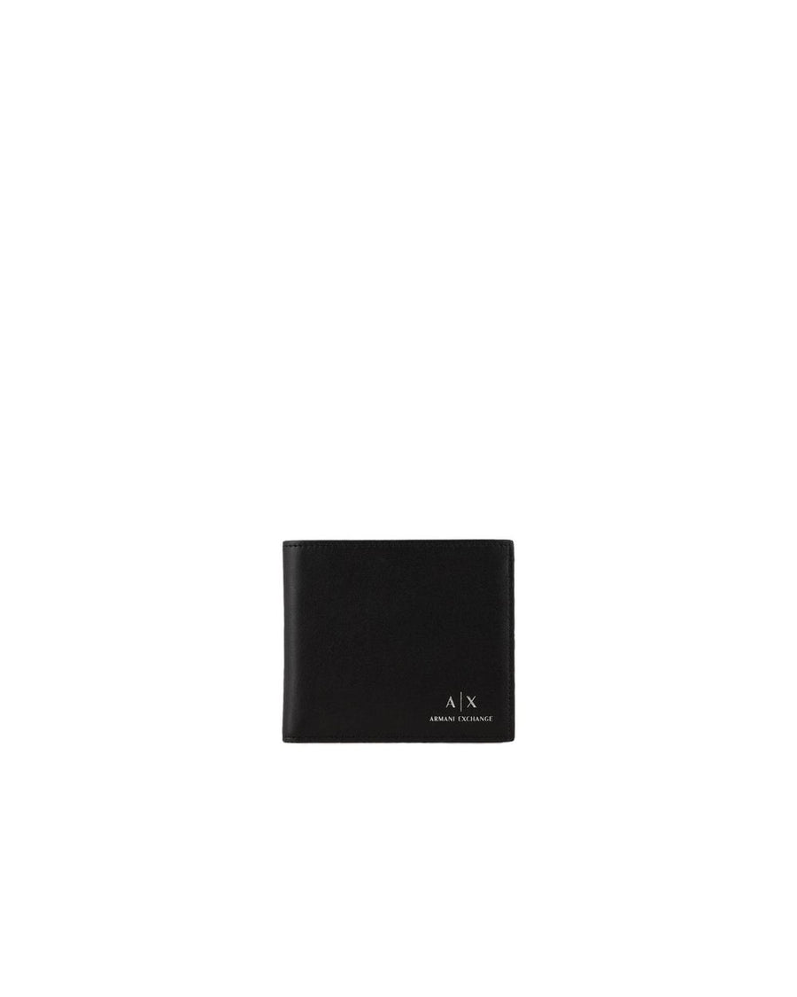 Armani Exchange Men's Black Leather Wallet - One Size