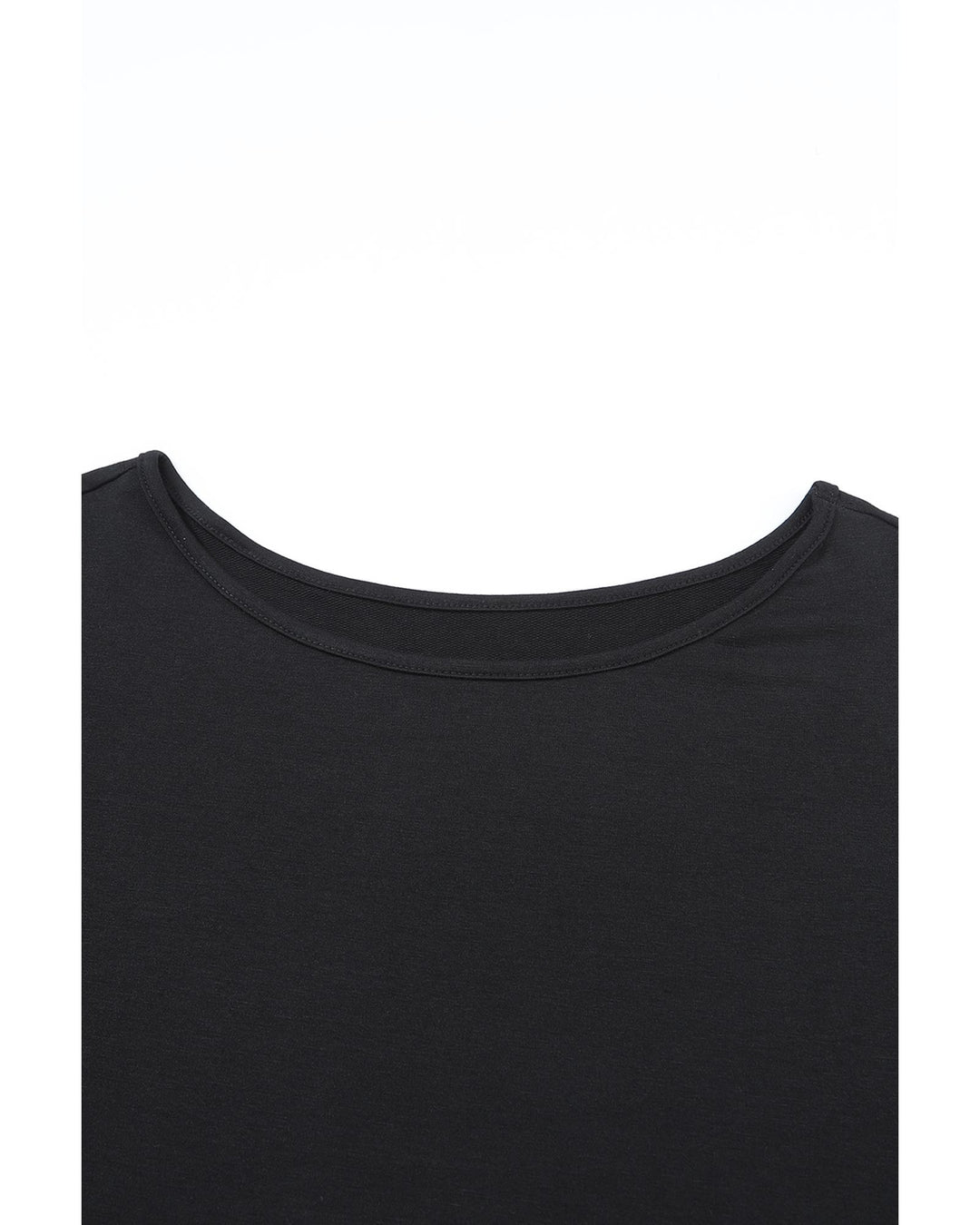 Black Asymmetrical Cut Out Buttoned Long Sleeve Top - XL