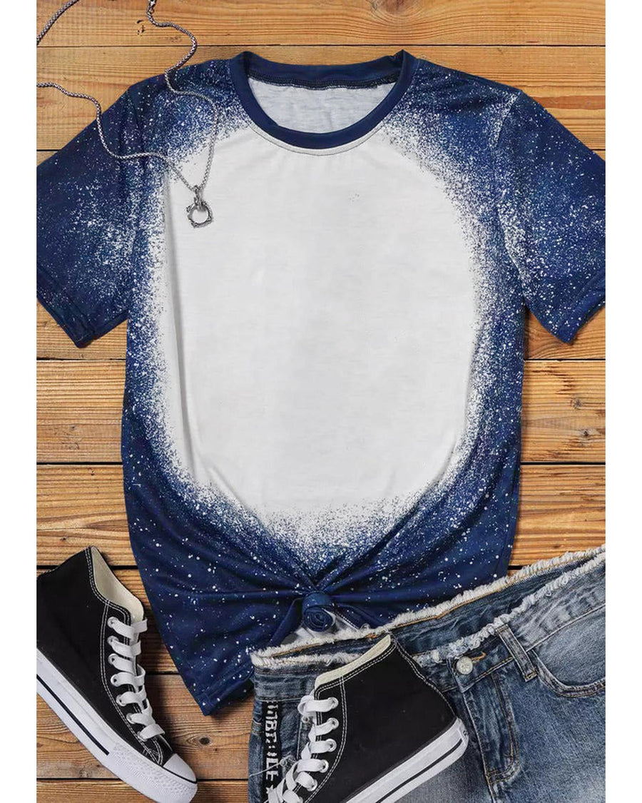 Azura Exchange Tie-dyed Round Neck Short Sleeve T-shirt - M
