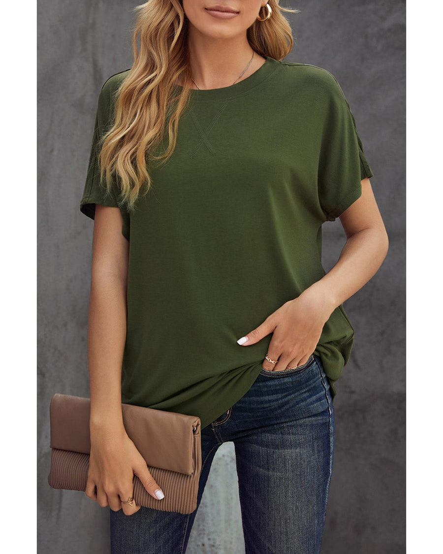 Azura Exchange Solid Color Short Sleeve Tee - XL