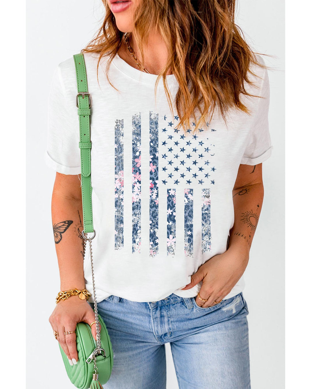 Azura Exchange American Flag Pint Short Sleeve Tee - XL