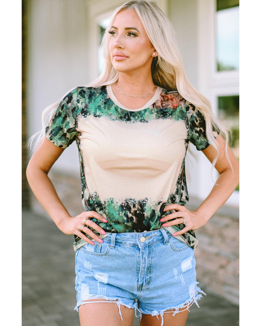 Azura Exchange Leopard Print Graphic T-Shirt - M