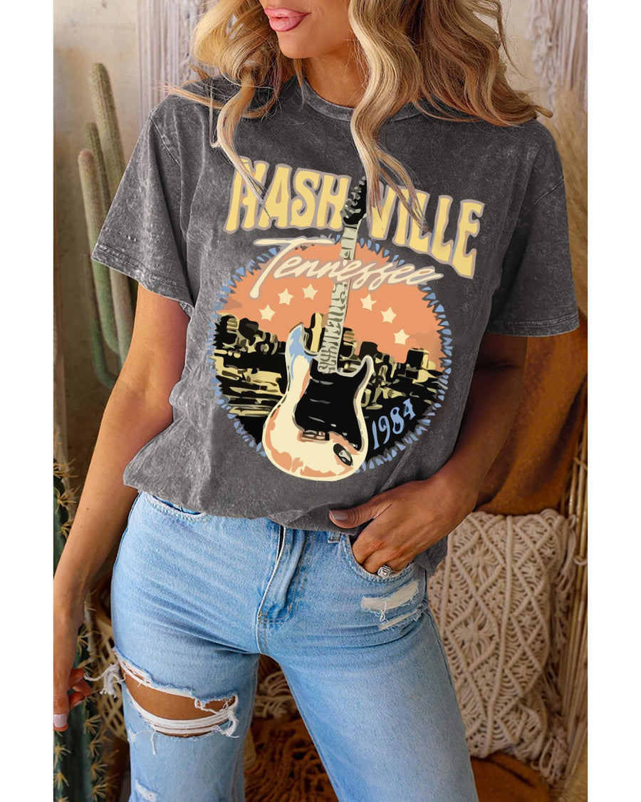 Azura Exchange Nashville Vintage Music Graphic Tee - XL