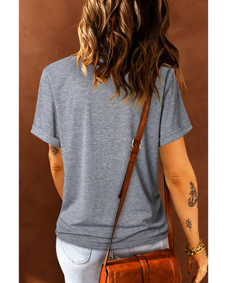 Gray EVERYONE Was Thinking It Graphic Tee - L