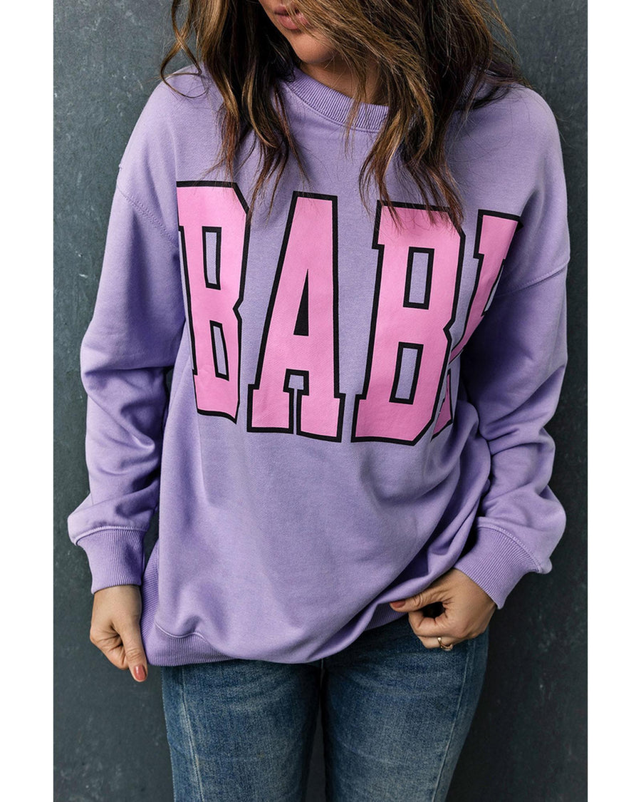 Azura Exchange Letter Graphic Pullover Sweatshirt - 2XL