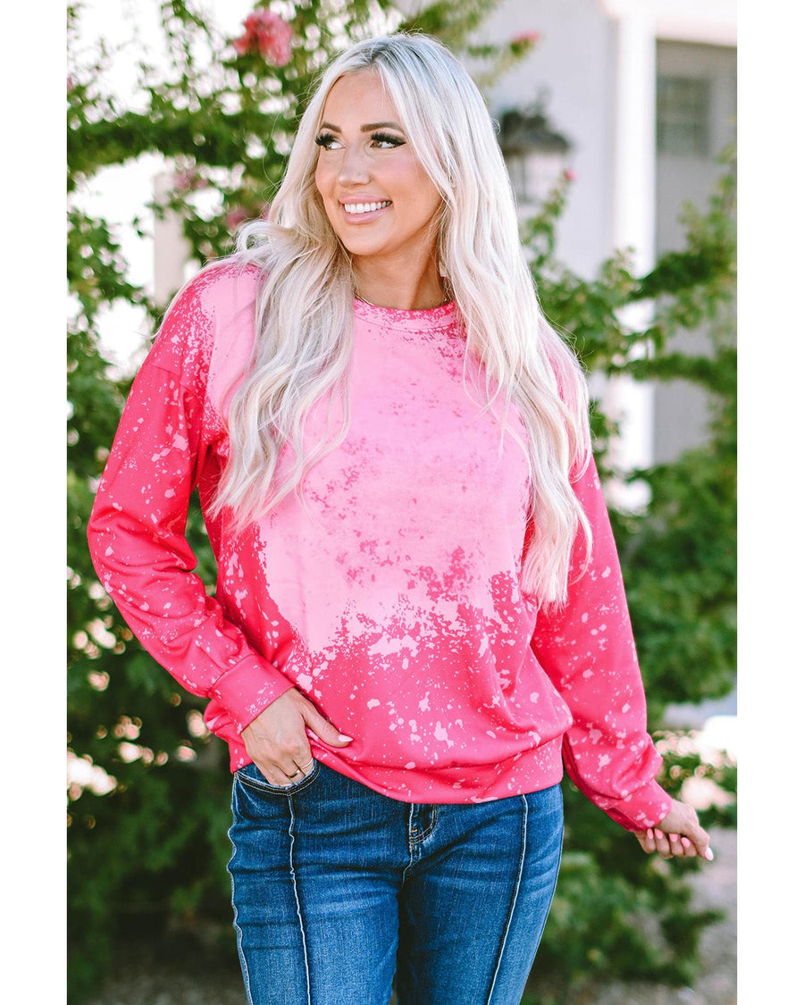 Azura Exchange Long Sleeve Tie Dye Pullover Sweatshirt - XL