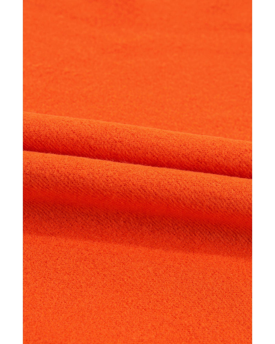 Russet Orange Solid Fleece Lined Drop Shoulder Terry Sweatshirt - 2XL