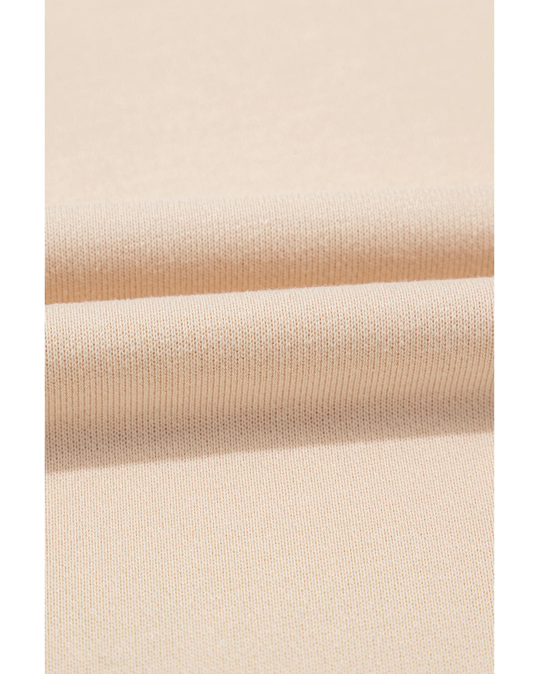 Apricot THANKS Chenille Embroidered Drop Shoulder Graphic Sweatshirt - L