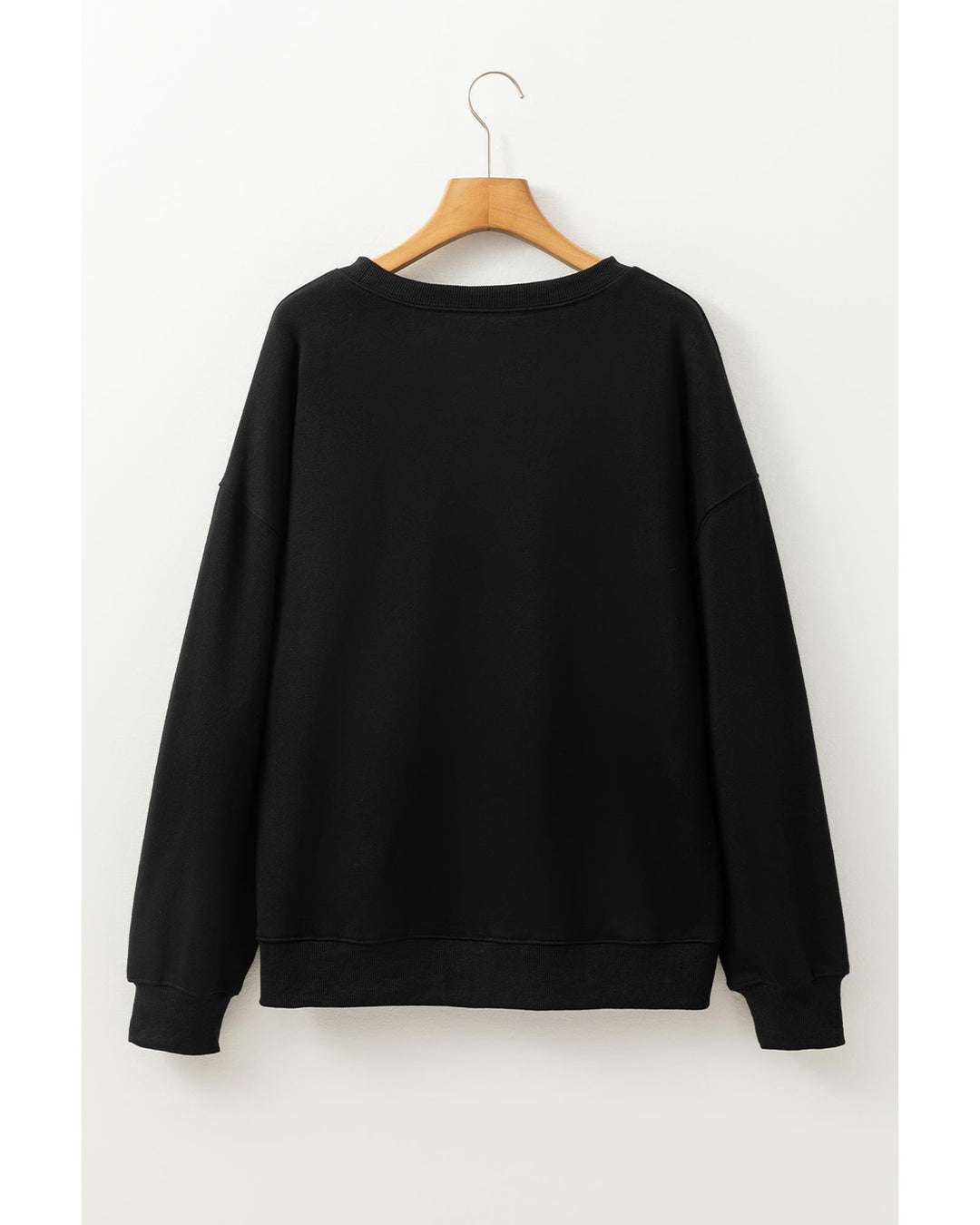 Black Thanksgiving Turkey Graphic Drop Shoulder Sweatshirt - XL