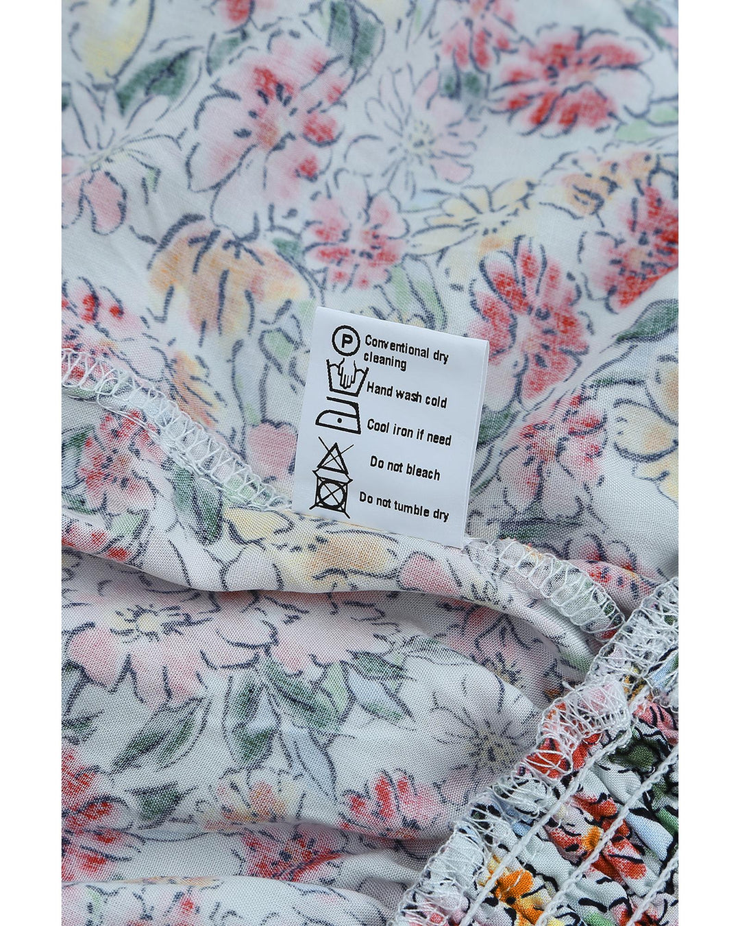 Multicolor Wrapped V Neck Floral Tank Crop Top - XL