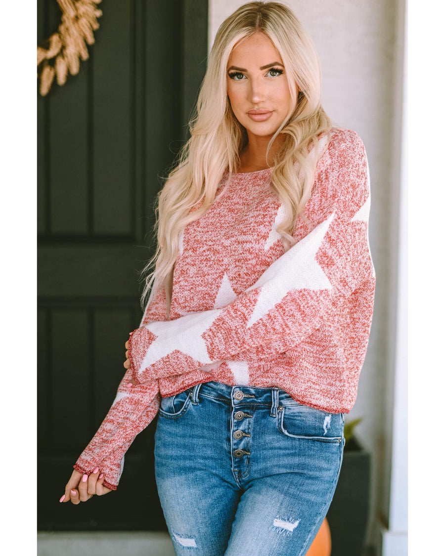 Big Star Spangled Casual Knit Sweater - XL