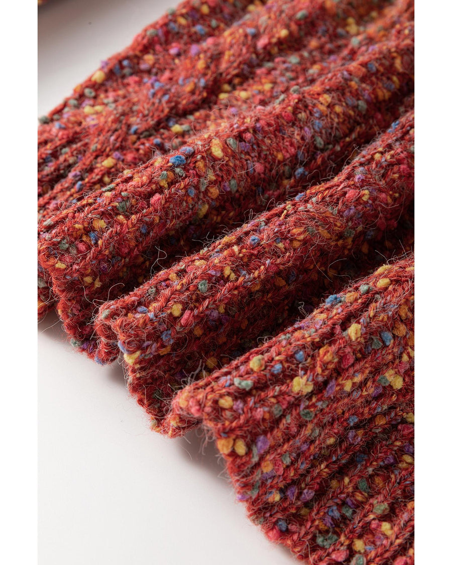 Multicolour Colorful Confetti Wool Ball Knitted Sweater - M