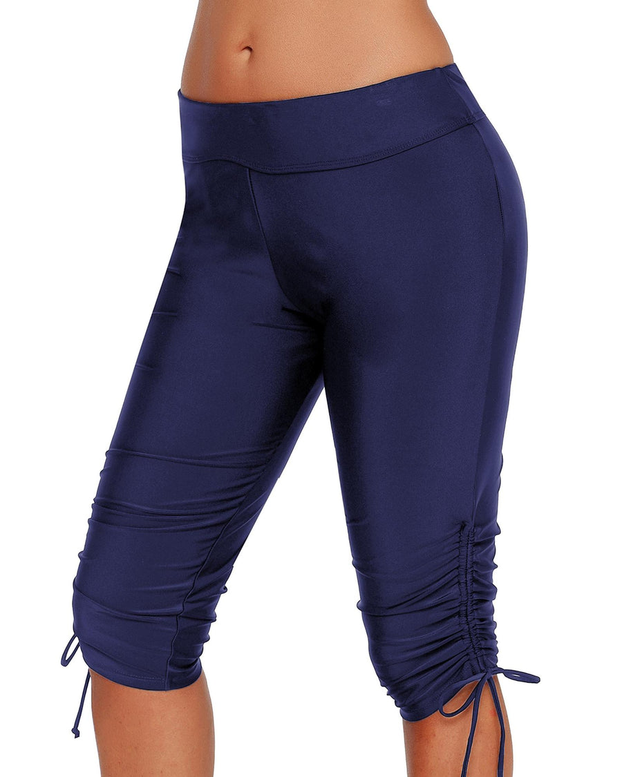 Blue Side Drawstring Rash Guard Boardshort - XL