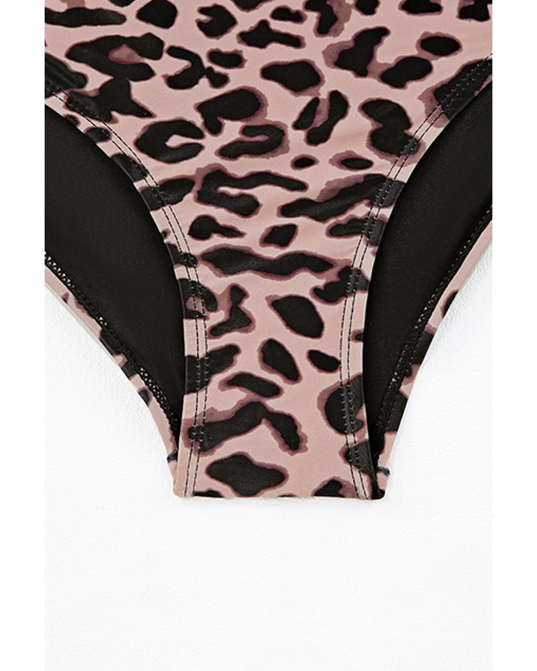 Black Square Neck Sleeveless Fashion Print Tankini Set - M