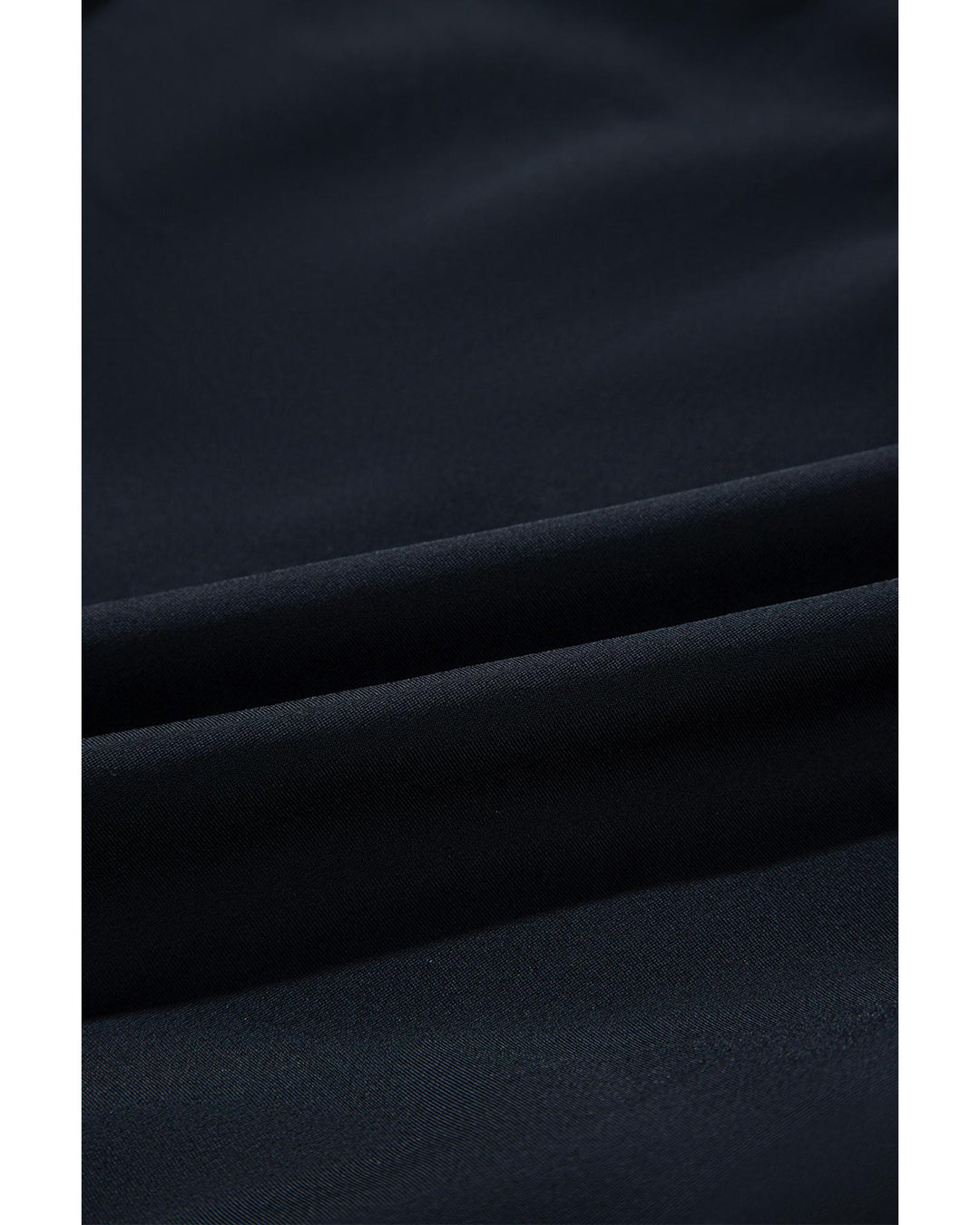 Black Color Block Ric Rac Trim U Neck One Piece Swimsuit - XL