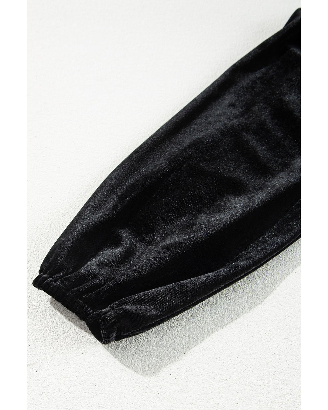 Black Velvet Long Sleeve Surplice High Waist Mini Dress - XL