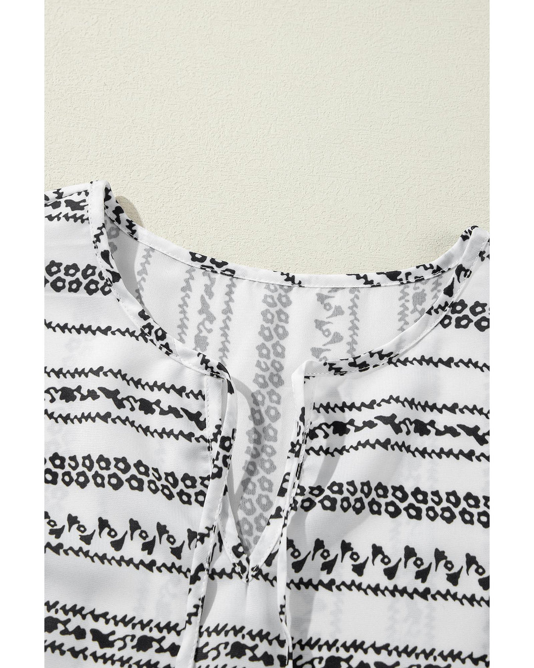 Black Stripe V Neck Bell Sleeve High Waist Mini Dress - L