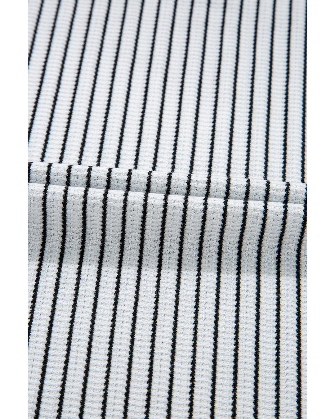 White Stripe Criss Cross Side Slits Slim Fit Sleeveless Midi Dress - L