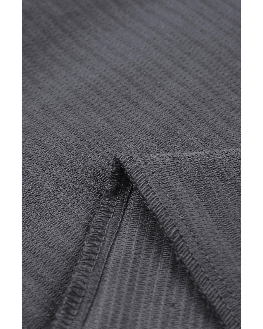 Gray Corduroy High Waist Straight Leg Pants - 8 US