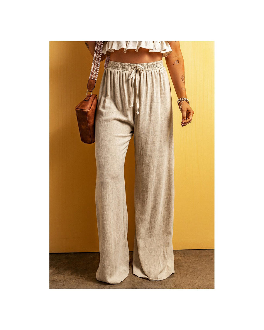 Azura Exchange High Waist Wide Leg Casual Pants - XL