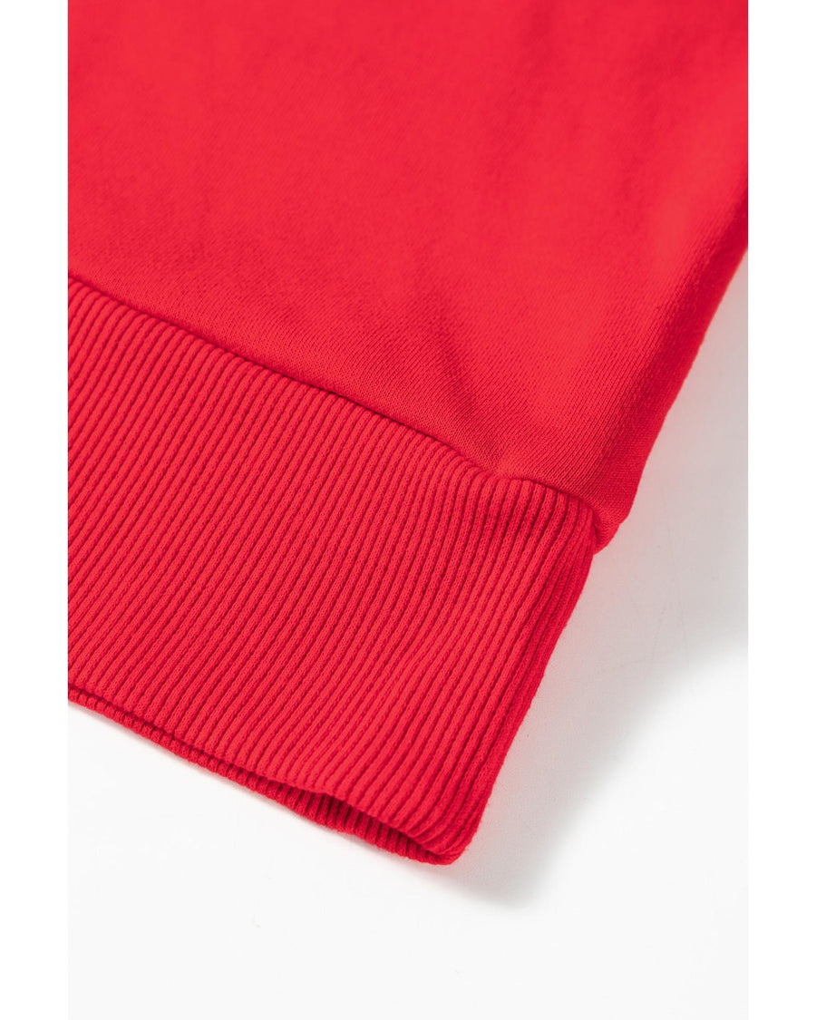 Fiery Red Plus Size Santa Baby Tinsel Crew Neck Sweatshirt - 1X