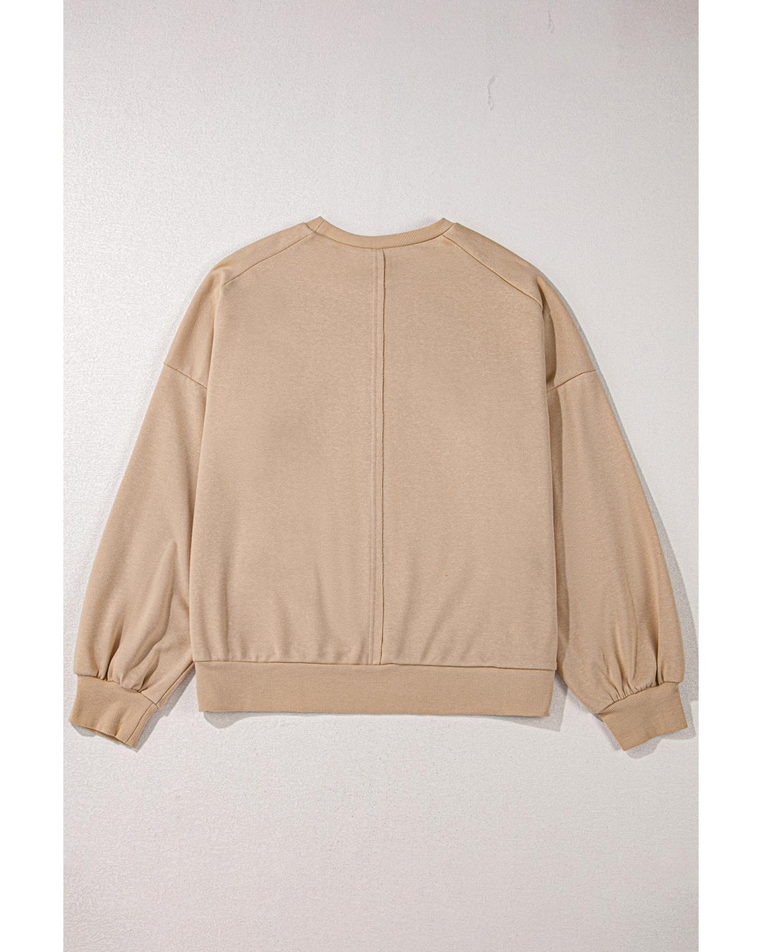 Pale Khaki Floral Peace Sign Graphic Washed Terry Plus Size Sweatshirt - 1X